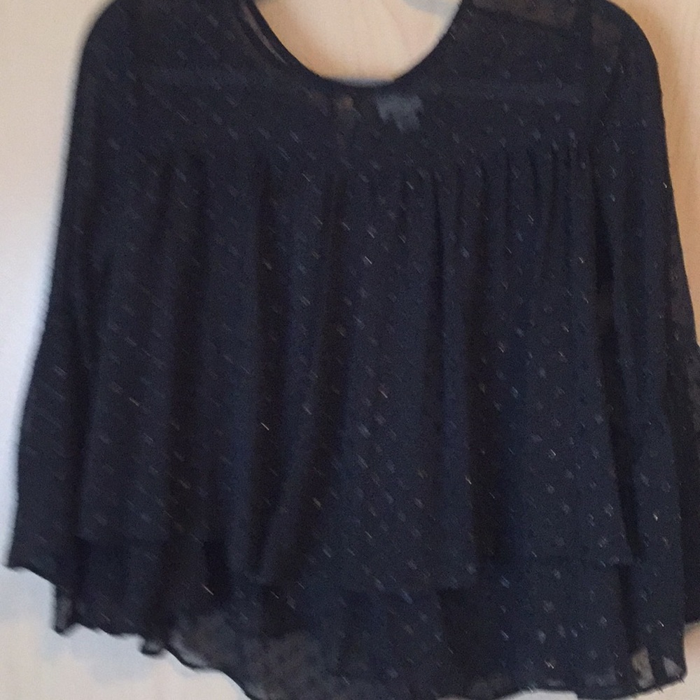 Black sheer top
